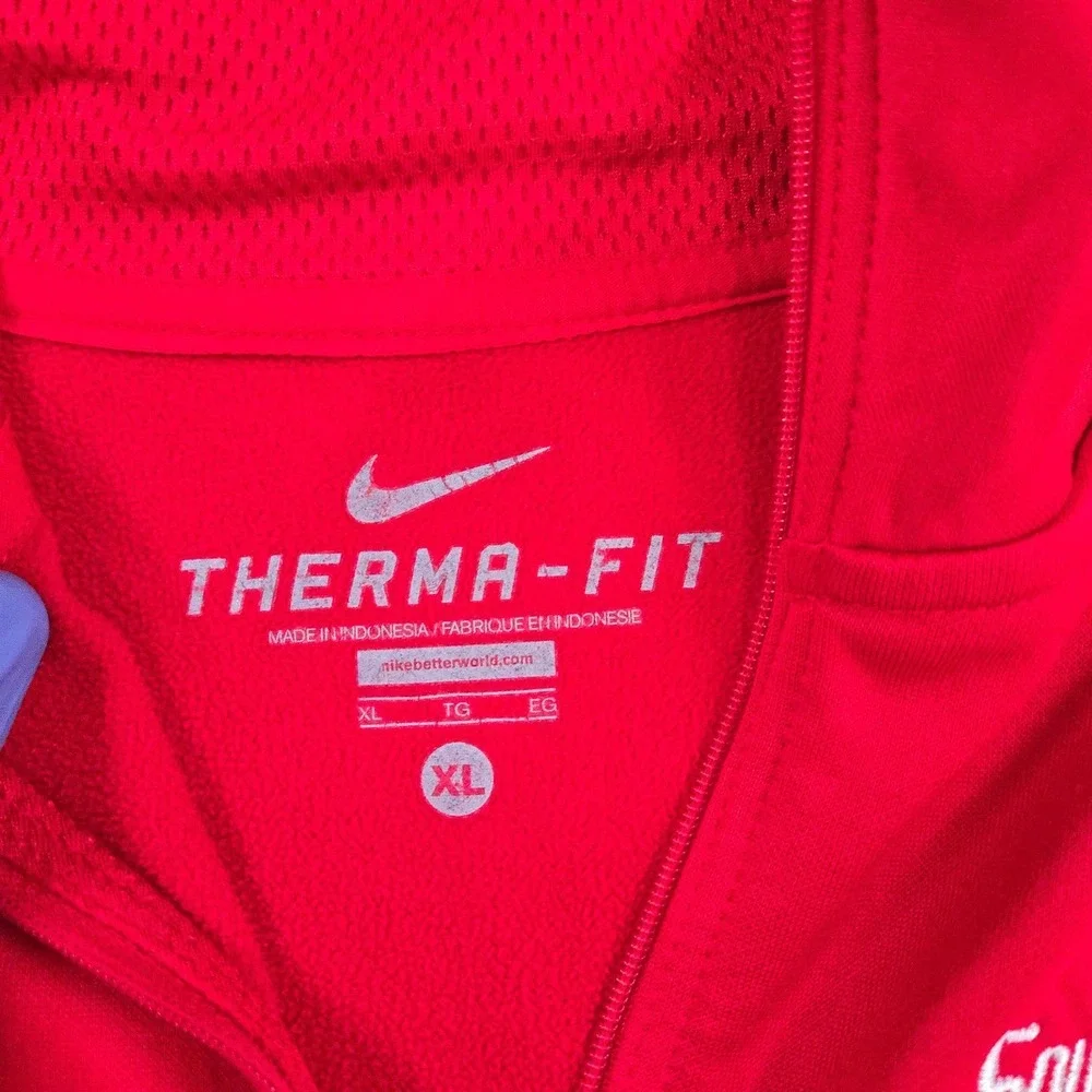 Nike South Alabama Jaguars Sports Medicine Sweatshirt Mens XL Red 1/4 Zip Therma